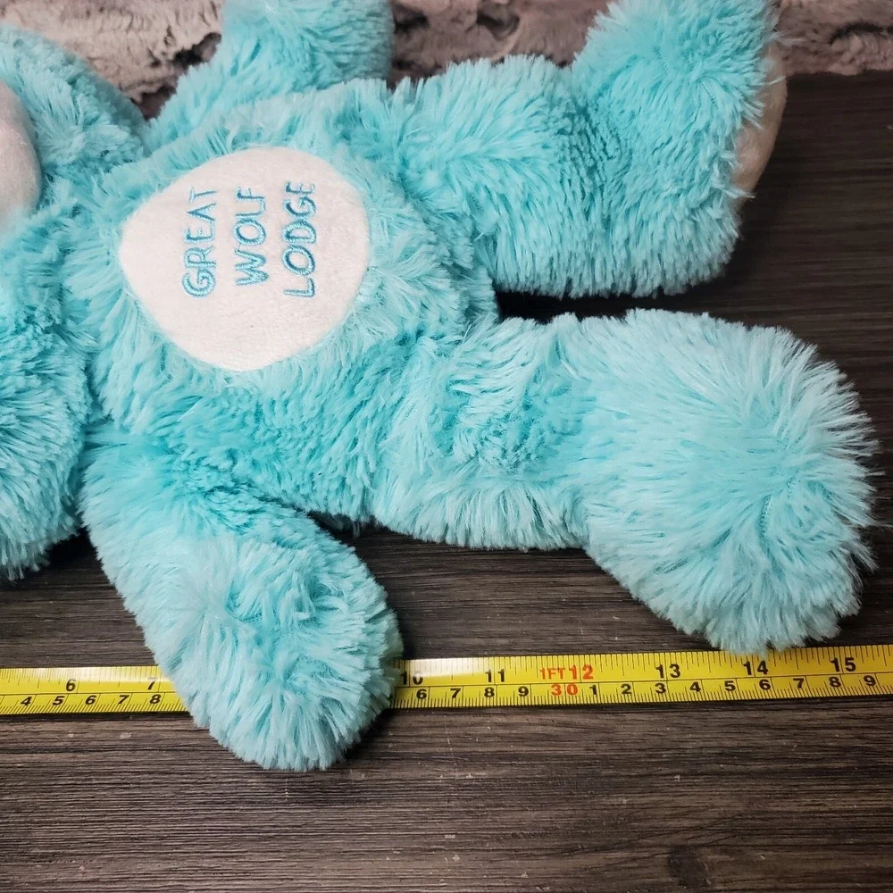 Great Wolf Lodge Aqua Turquoise Teddy Bear Plush‎ Stuffed Toy Souvenir Shop